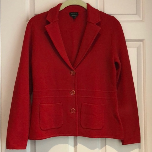 Talbots Red Wool Sweater Size P - Picture 1 of 4